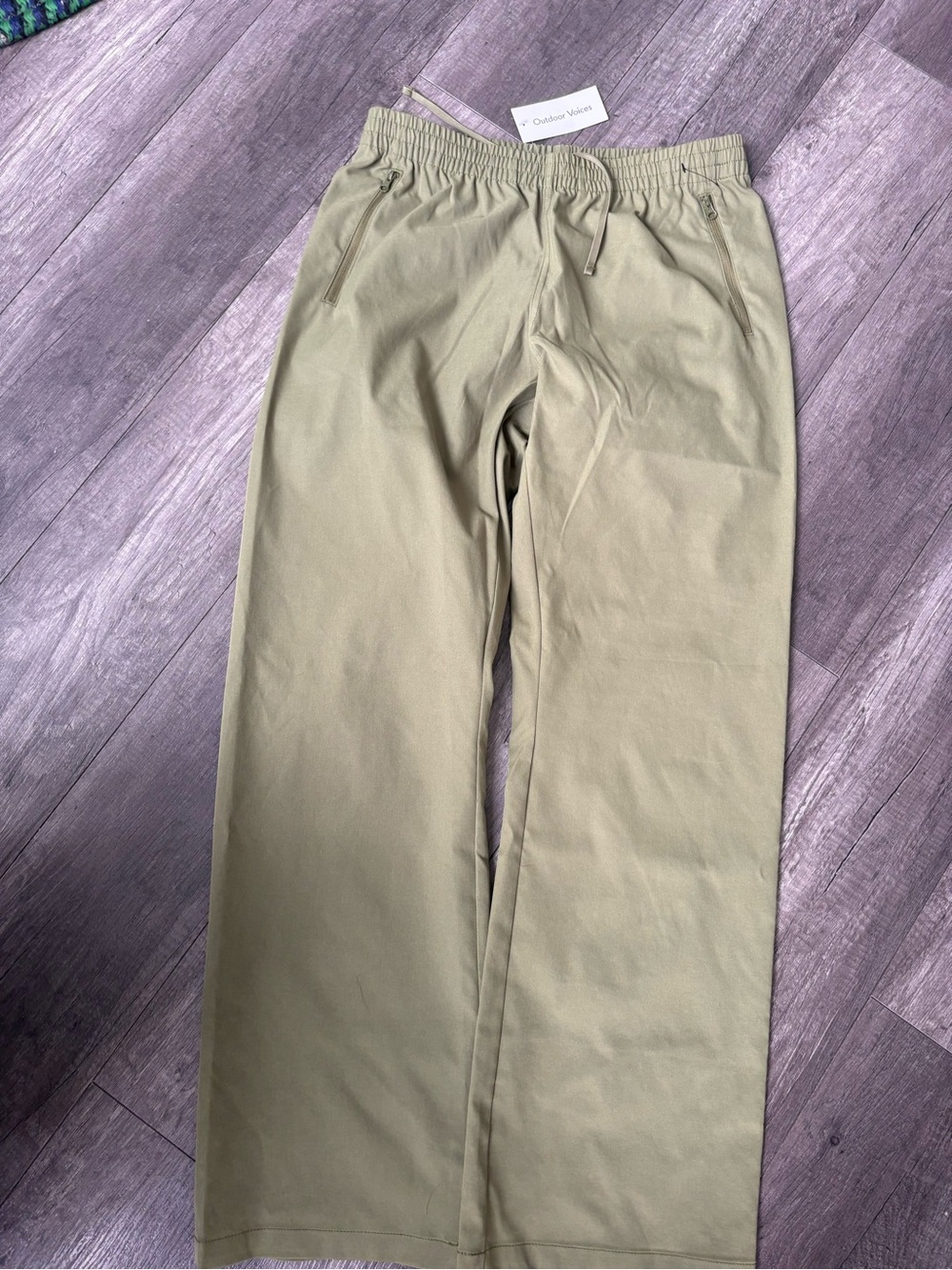 Outdoor Voices Olive Green Active Pants